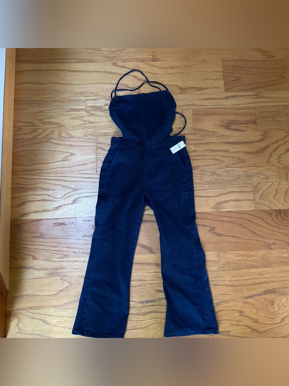 Pilcro Denim Open Back Jumpsuit